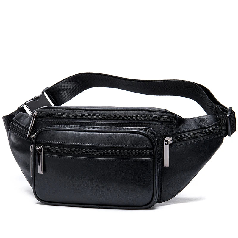 Raven Leather Waist Bag