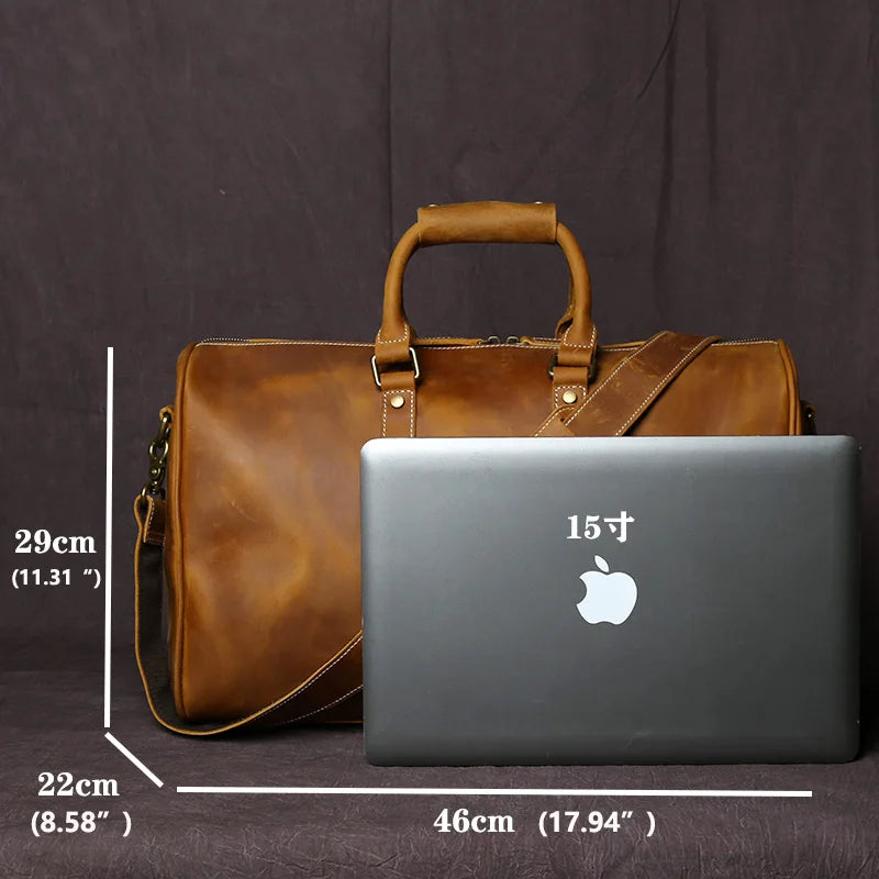 Leather Travel Crossbody Bag
