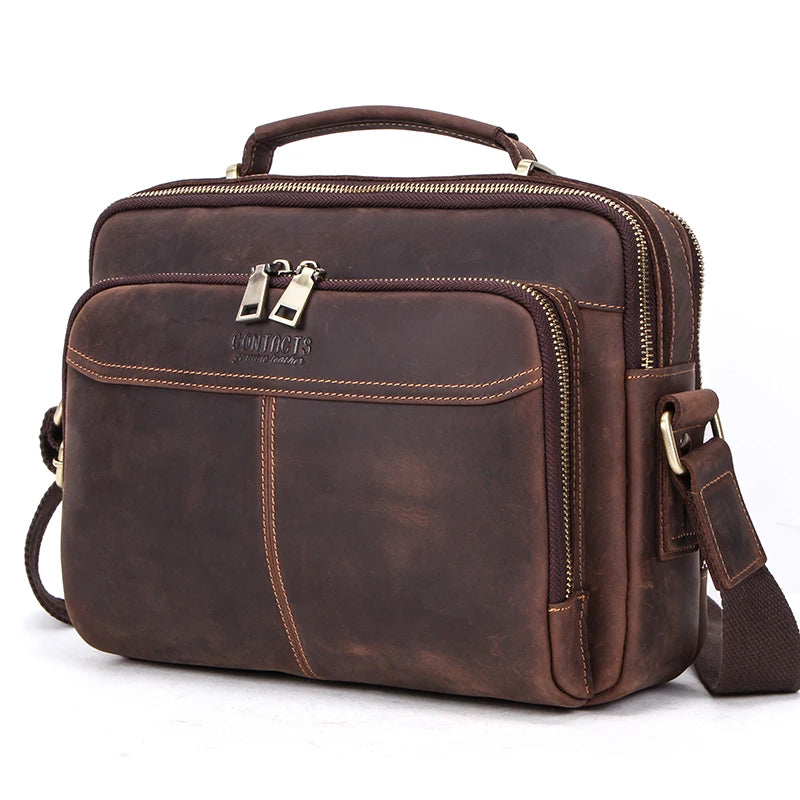 Men's Leather Crossbody Bag.
