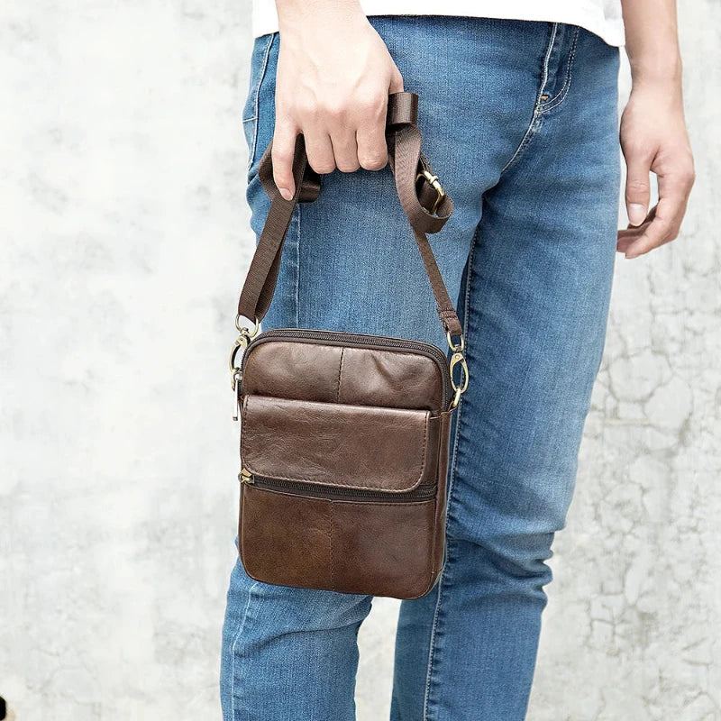 Leather Shoulder Bag Odin