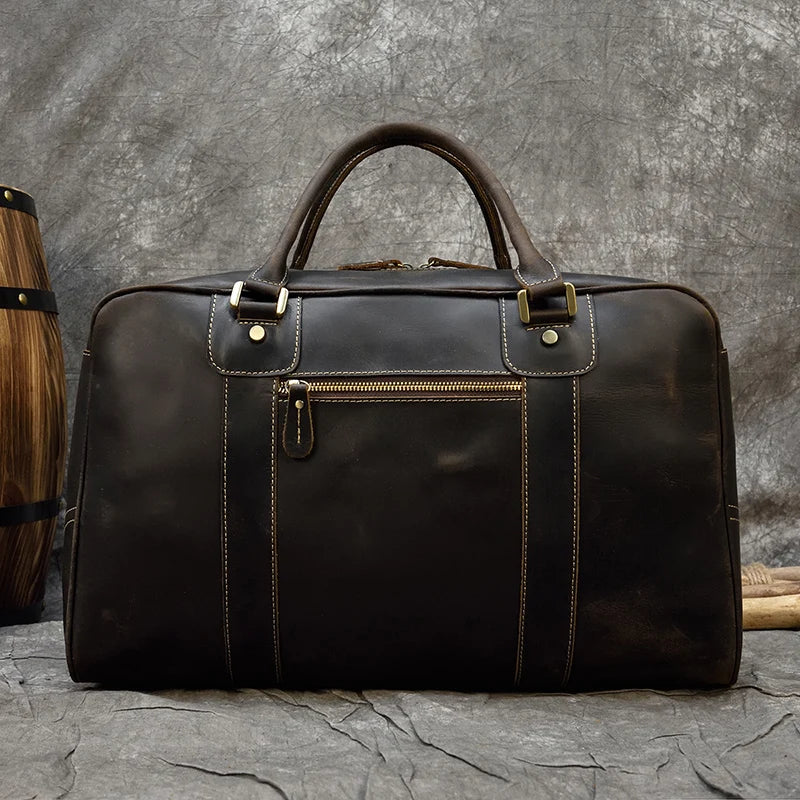 Genuine Leather Travel Duffel