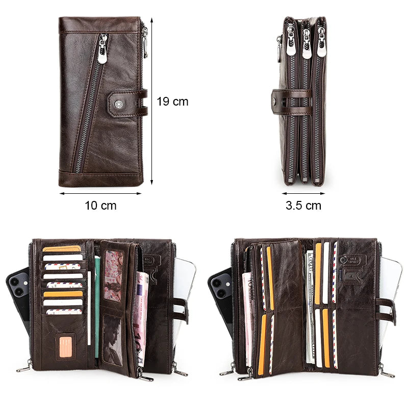 Men’s Long Leather Wallet