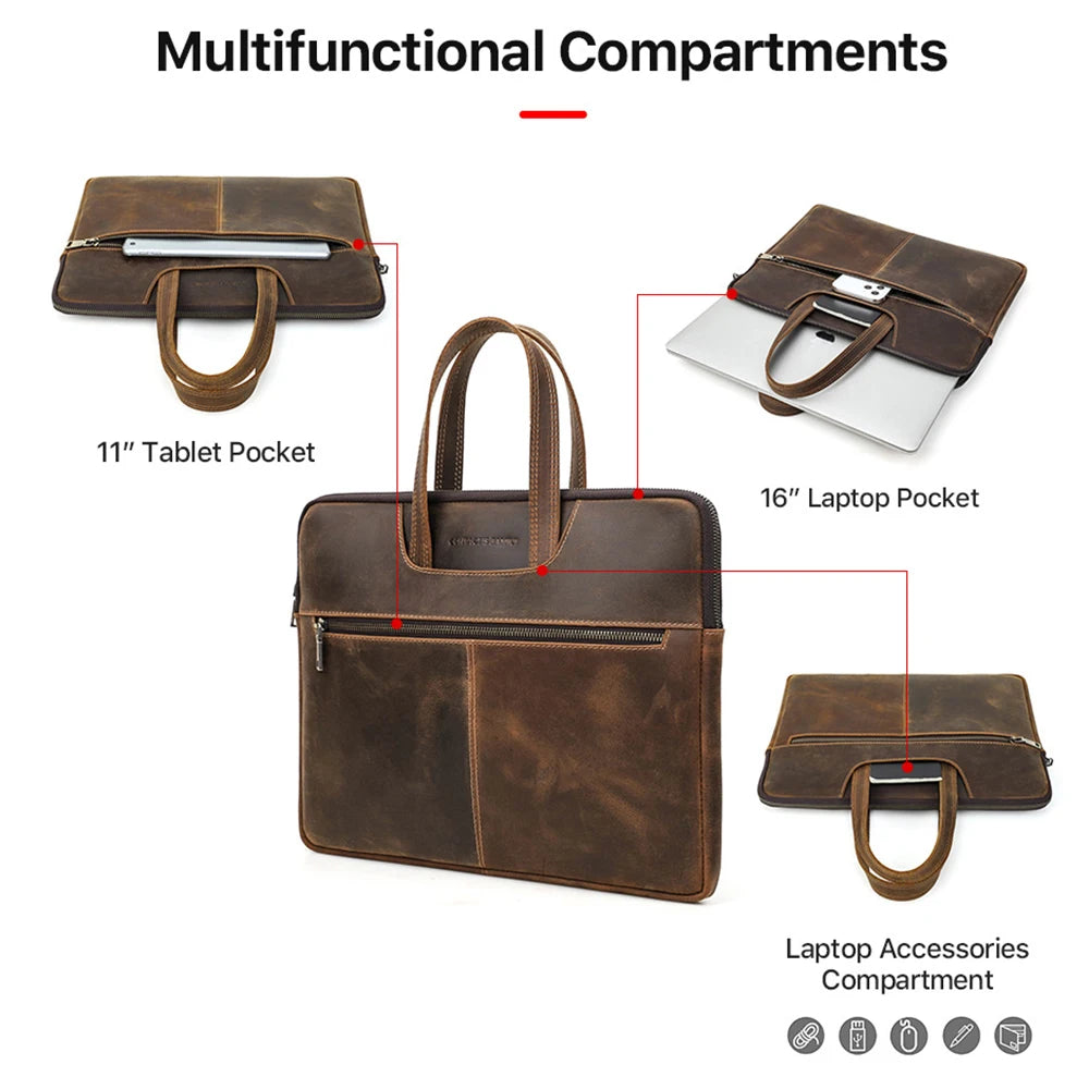 Executive Leather Brief