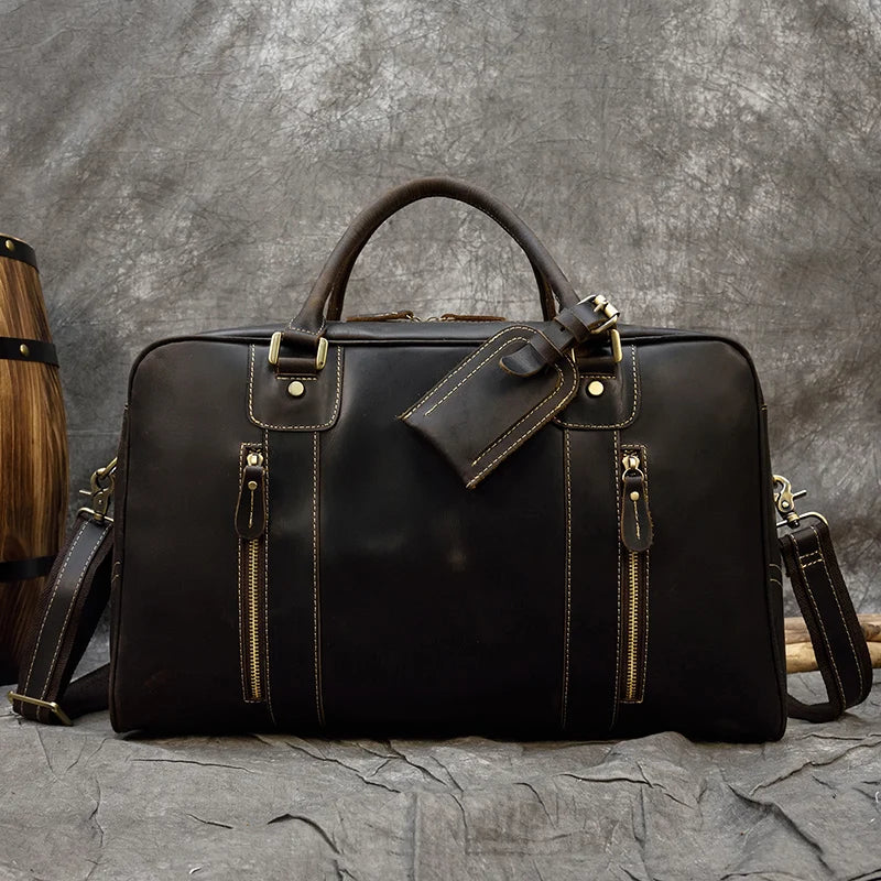 Genuine Leather Travel Duffel