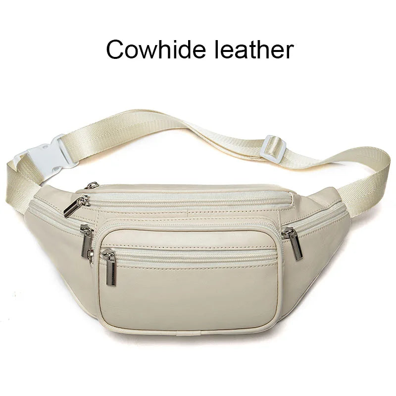 Raven Leather Waist Bag