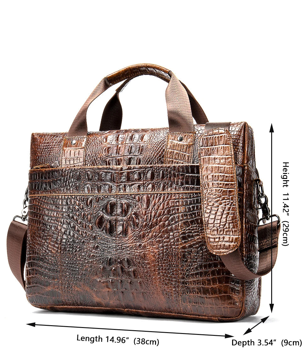 Croco Briefcase