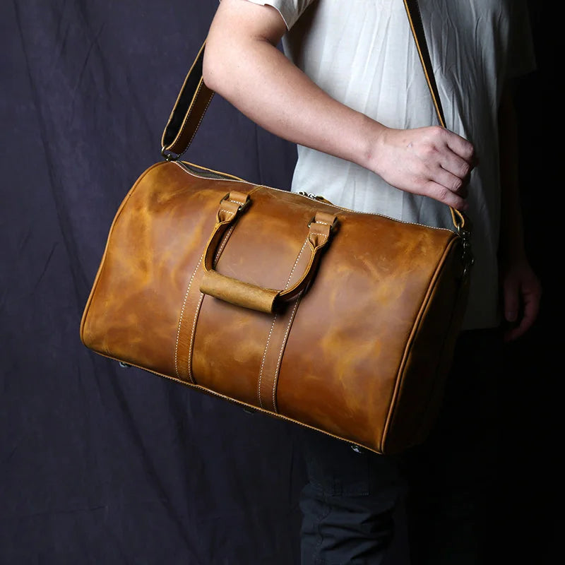 Leather Travel Crossbody Bag
