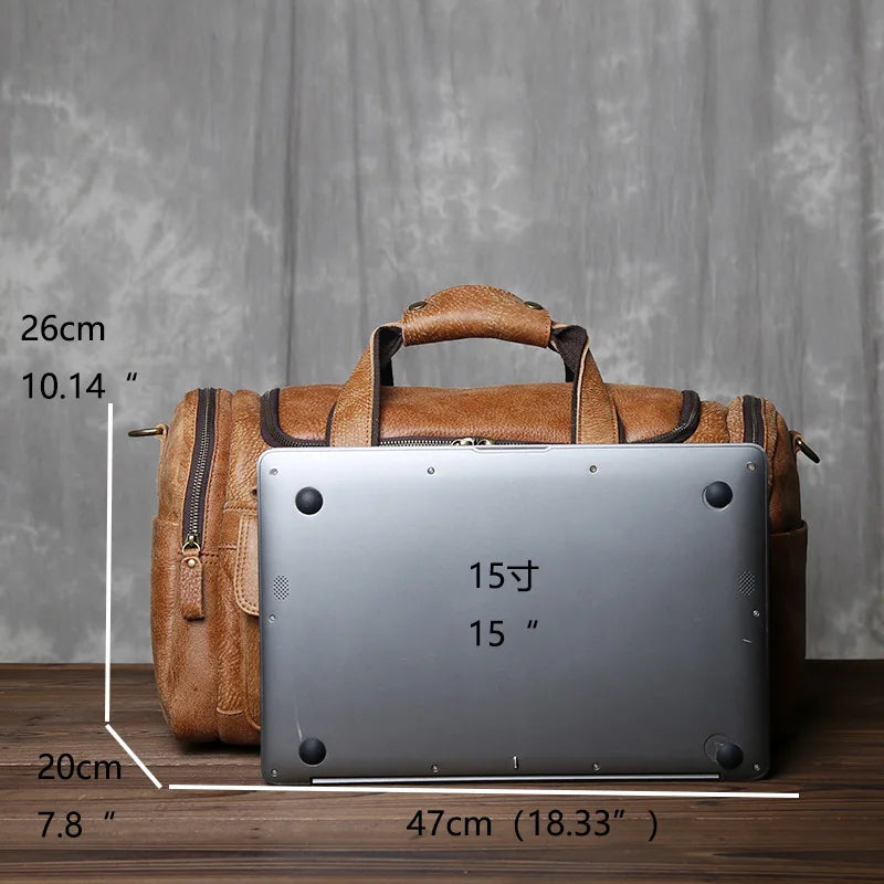 Retro Leather Travel Bag