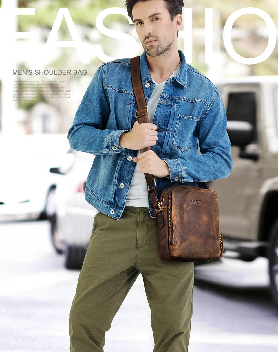 Leather Shoulder Bag Rover