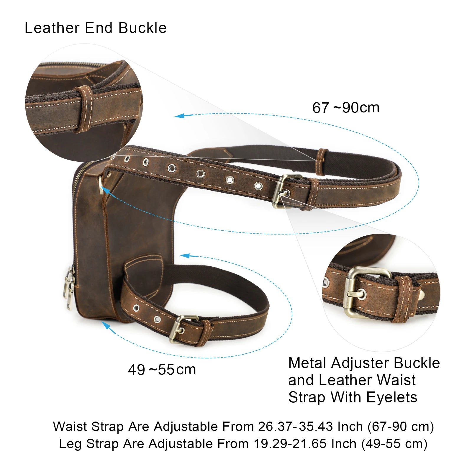 Tactical Leather Fanny Pack