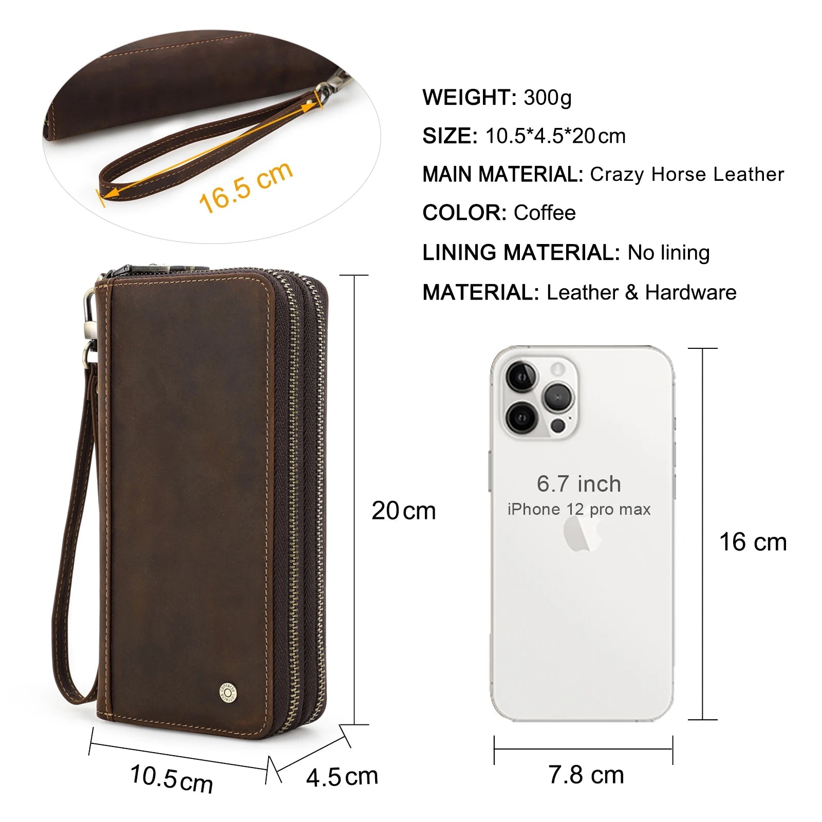 Leather Clutch Wallet