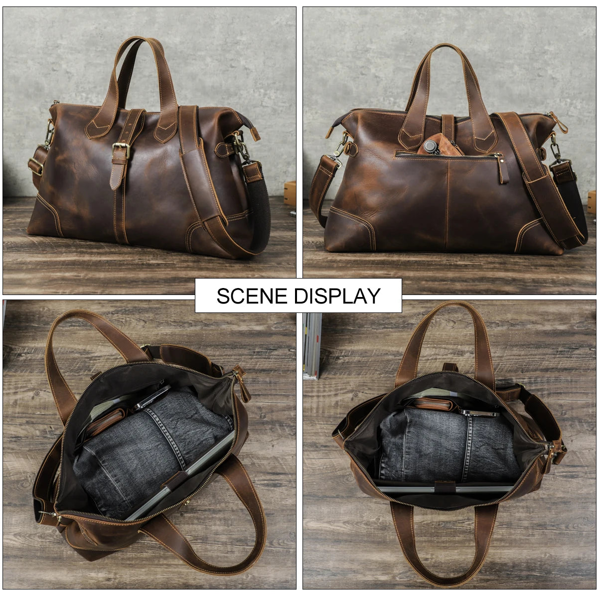 Retro Leather Travel Bag