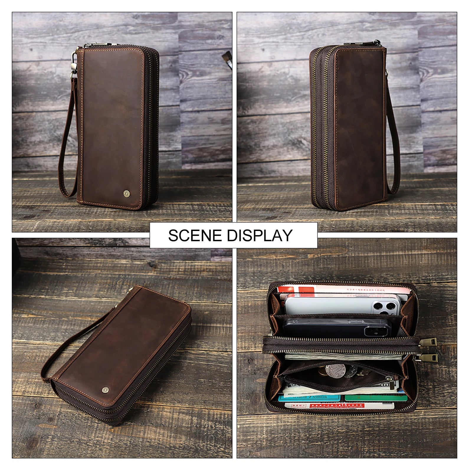 Leather Clutch Wallet