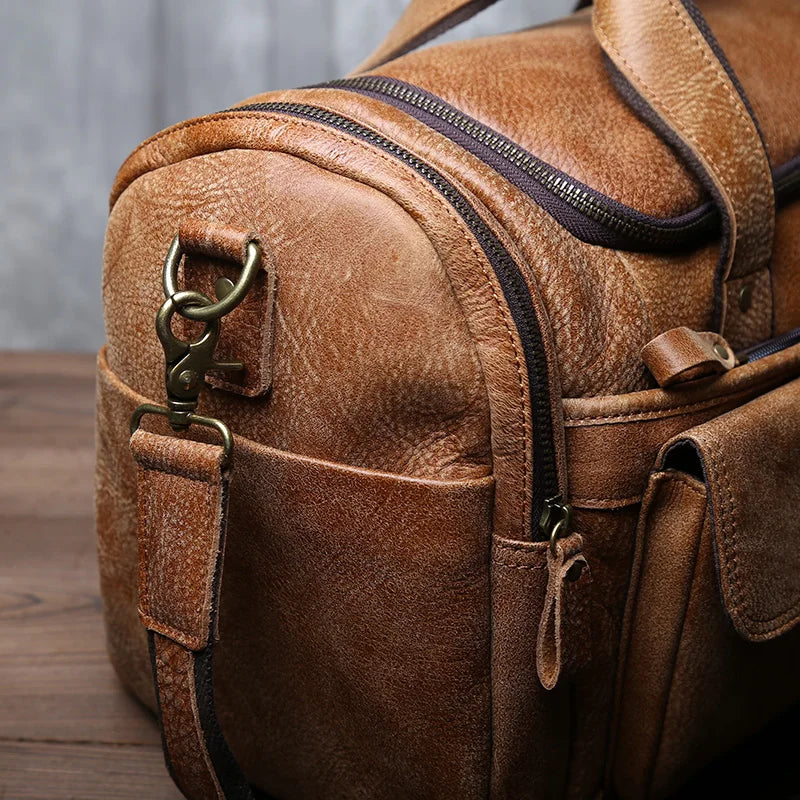 Retro Leather Travel Bag
