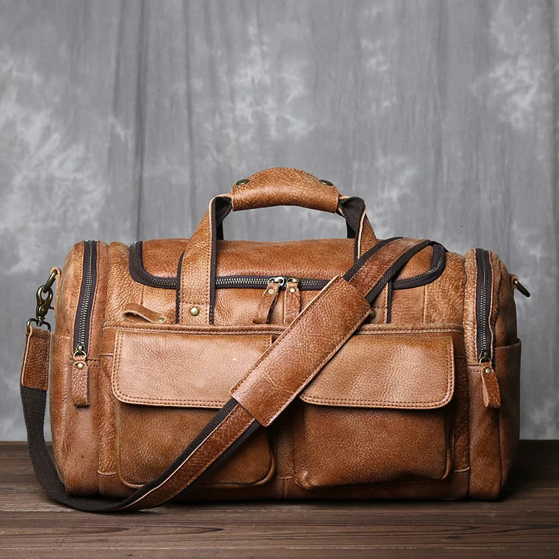 Retro Leather Travel Bag