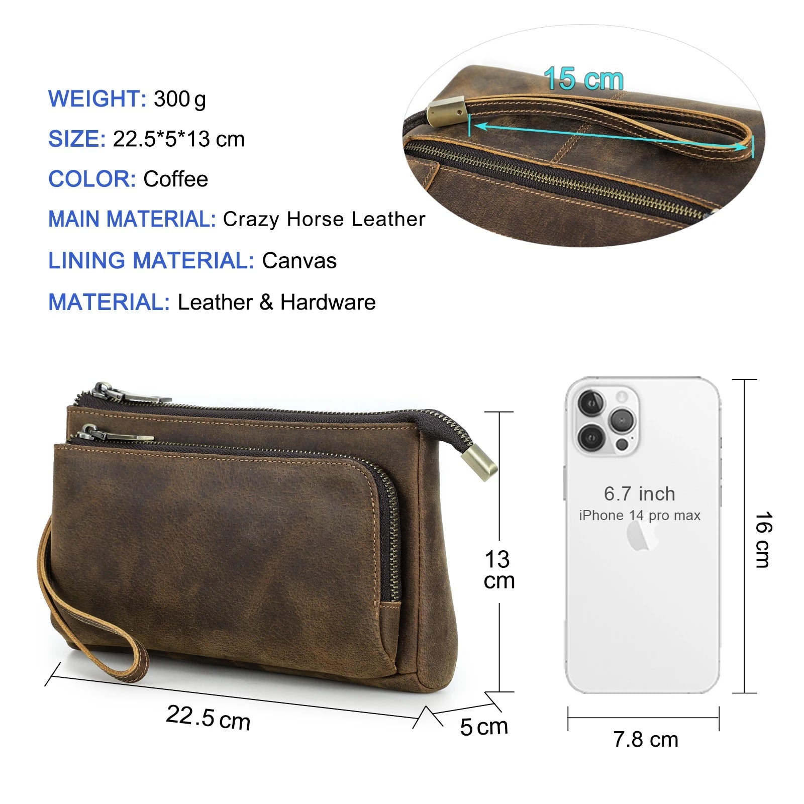Men’s Travel Clutch Bag