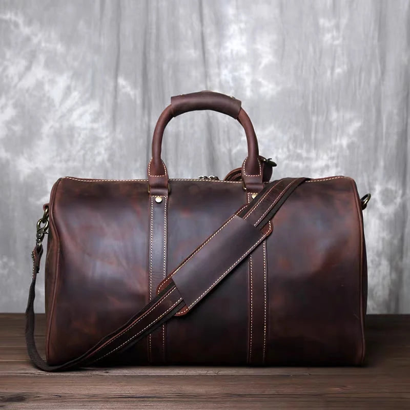 Leather Travel Crossbody Bag
