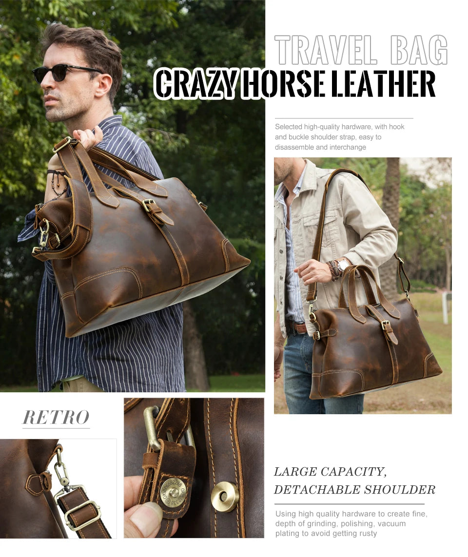 Retro Leather Travel Bag