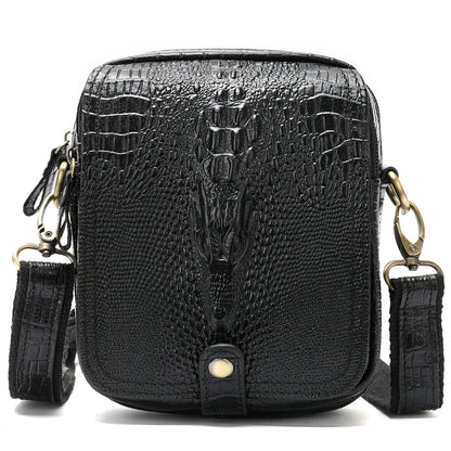 Leather Shoulder Bag Croco