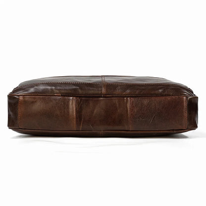 Leather Men Briefcase Vintage Business