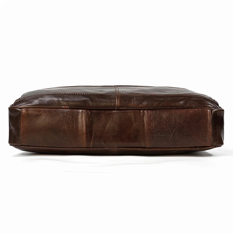 Leather Men Briefcase Vintage Business
