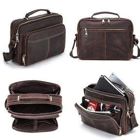 Men's Leather Crossbody Bag.