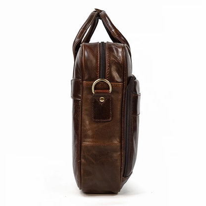 Leather Men Briefcase Vintage Business