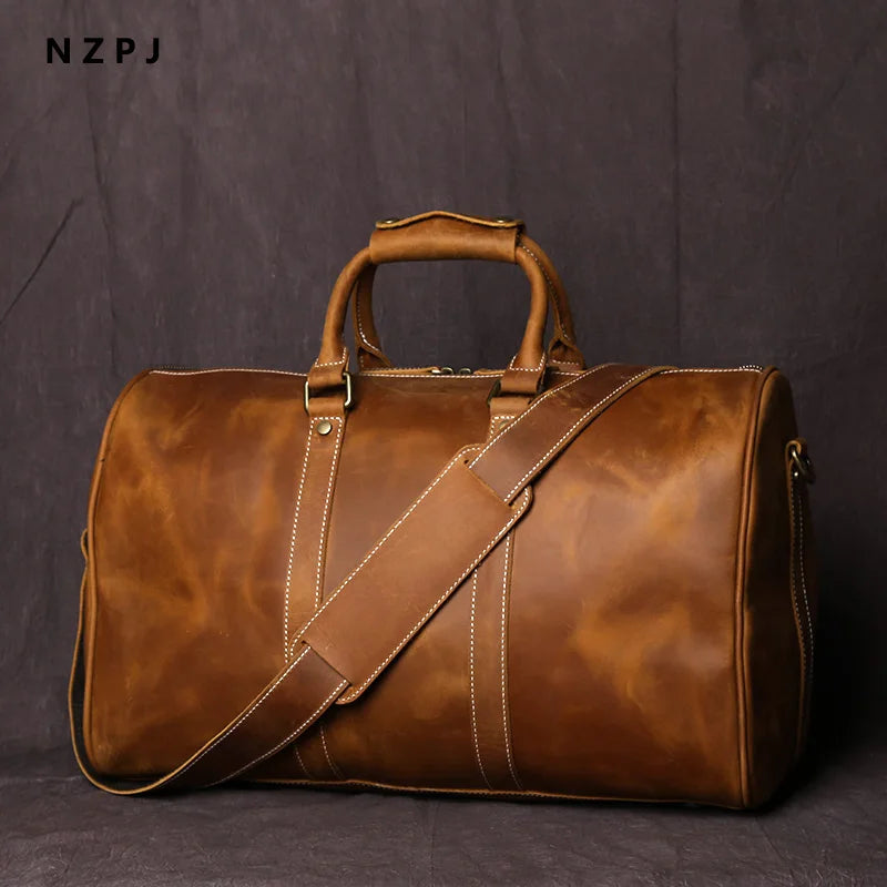 Leather Travel Crossbody Bag