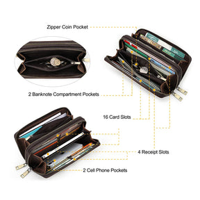 Leather Clutch Wallet
