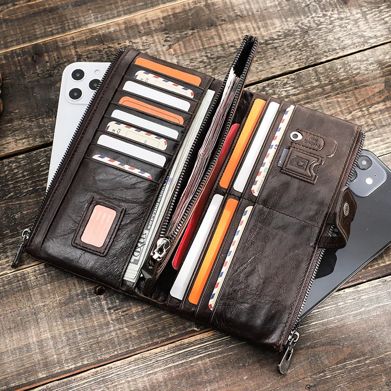 Men’s Long Leather Wallet