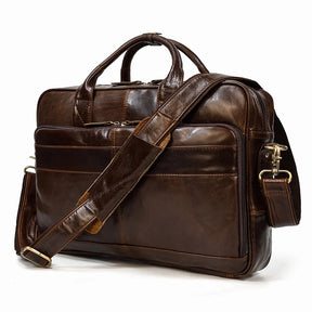 Leather Men Briefcase Vintage Business