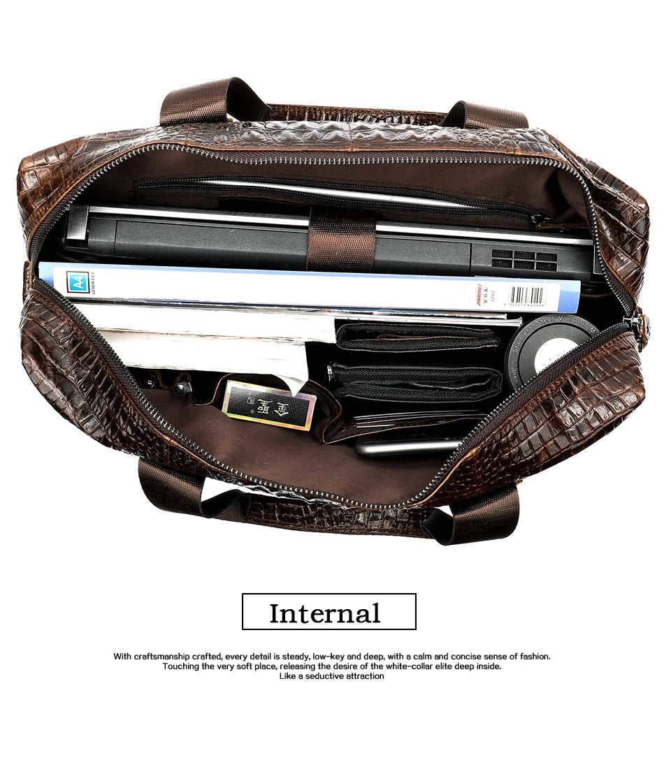 Croco Briefcase