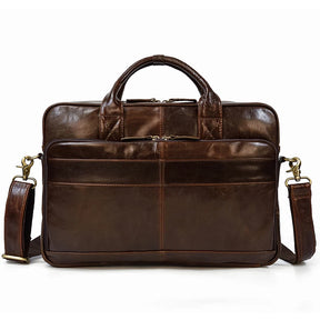 Leather Men Briefcase Vintage Business