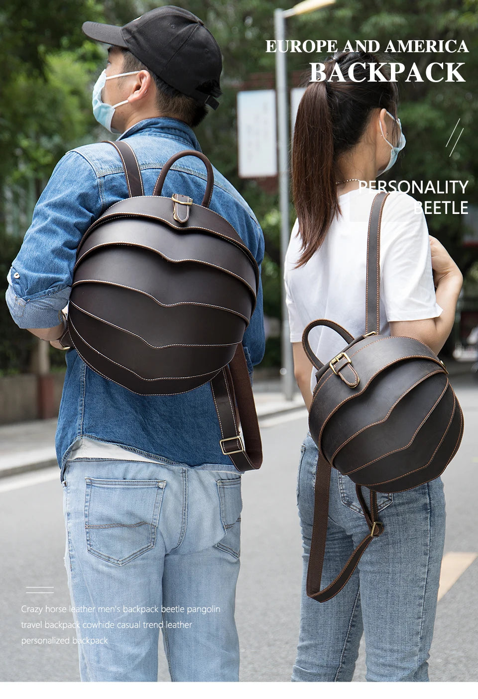 Leather Backpack Luna