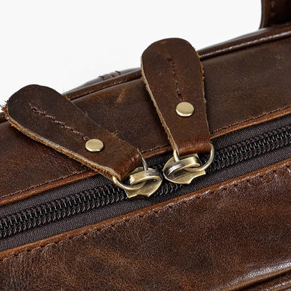 Leather Men Briefcase Vintage Business