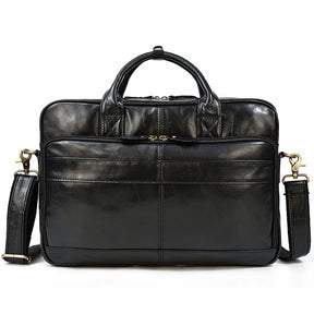 Leather Men Briefcase Vintage Business