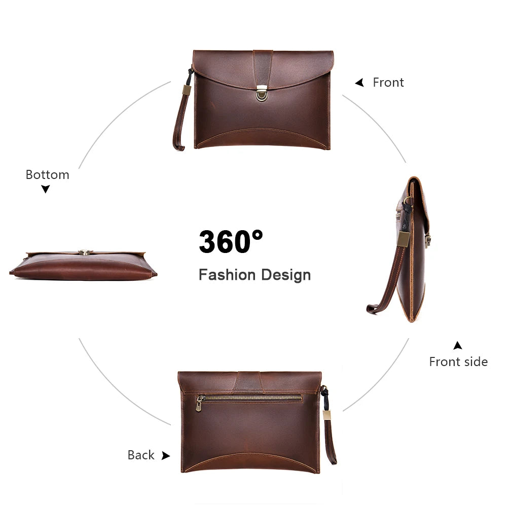 Leather Wallets Atlas Clutch
