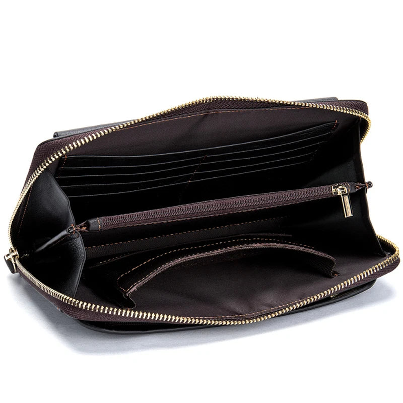 Leather Wallets Long Business