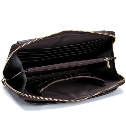 Leather Wallets Long Business