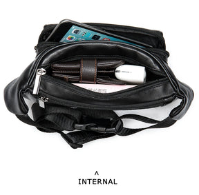 Raven Leather Waist Bag