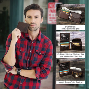 Men’s Bifold Wallet with RFID Protection