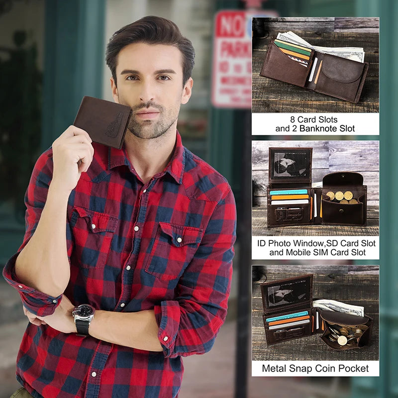 Men’s Bifold Wallet with RFID Protection