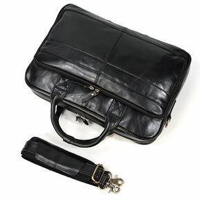 Leather Men Briefcase Vintage Business