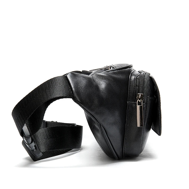 Raven Leather Waist Bag