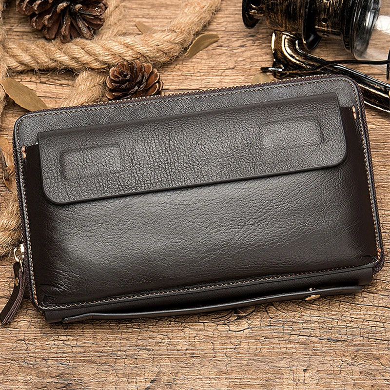 Leather Wallets Long Business