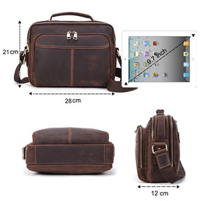 Men's Leather Crossbody Bag.
