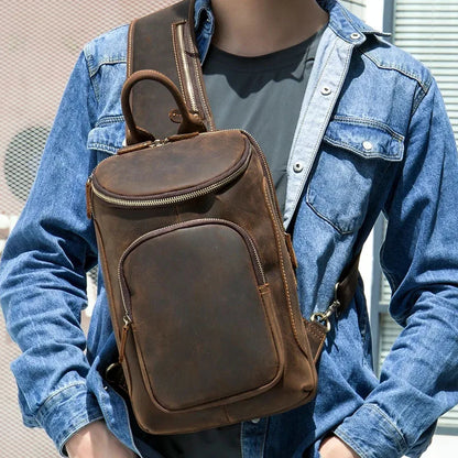Leather Crossbody Bag 