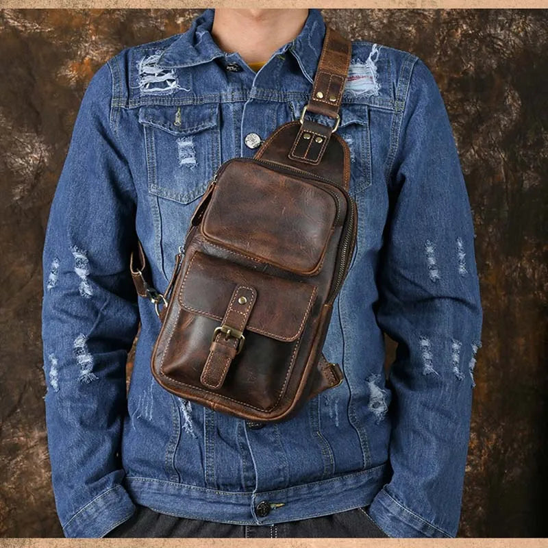 Leather Crossbody Bag 