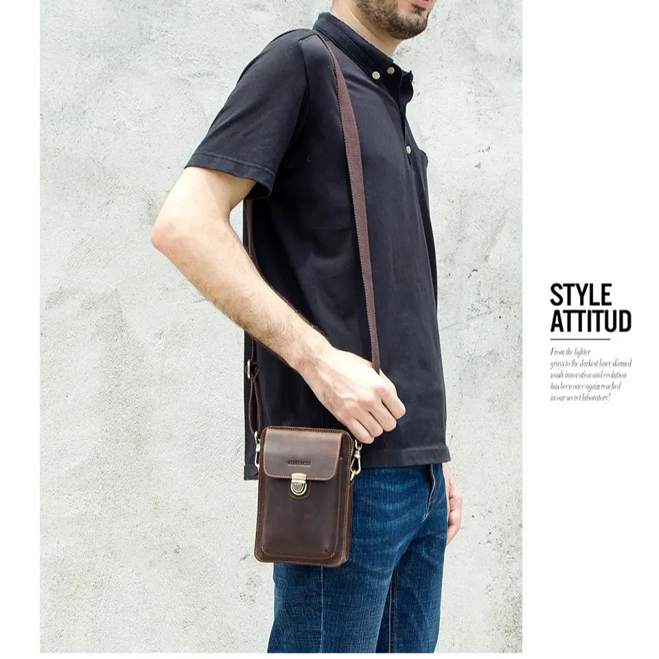 Leather Shoulder Bag Vulcan