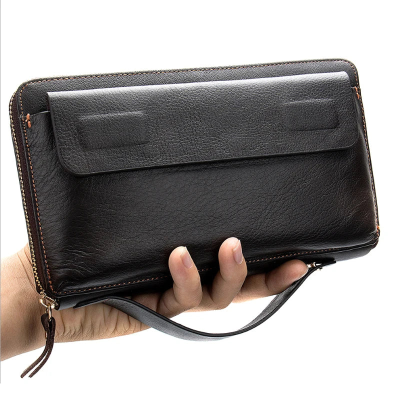 Leather Wallets Long Business